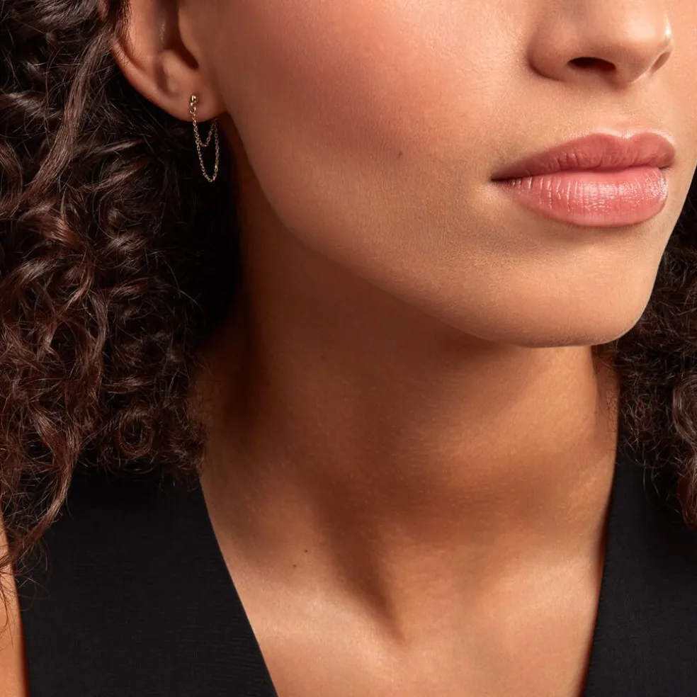 Boucle D'oreille Chander Or Jaune