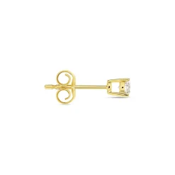 Boucle D'oreille Puce Unitaire Victoria Or Jaune Diamant