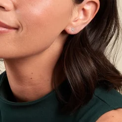 Boucle D'oreille Puce Unitaire Jodoca Or Jaune Oxyde De Zirconium