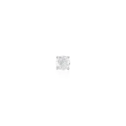 Boucle D'oreille Puce Unitaire Victoria Or Blanc Diamant
