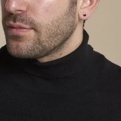 Boucle D'oreille Puce Unitaire Paco Argent Blanc Oxyde De Zirconium