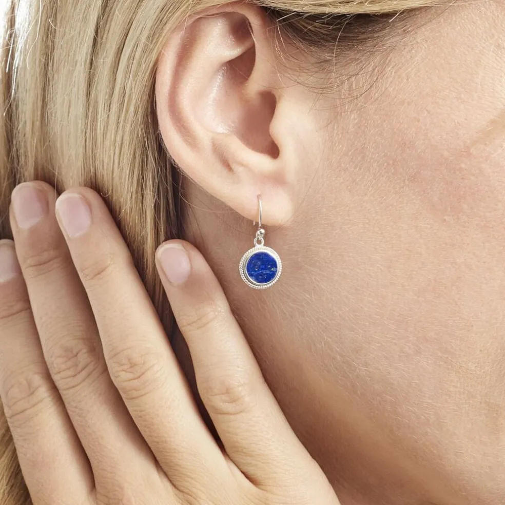 Boucles D'oreilles Argent Zea Lapis Lazulis