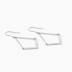 Boucles D'oreilles Argent Blanc  Lakia