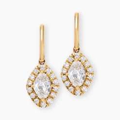 Boucles D'oreilles Collection Icone Or Jaune Diamant Synthétique