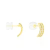 Boucles D'oreilles Jacobee Rondes Or Jaune Oxyde De Zirconium