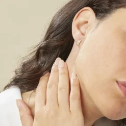 Boucles D'oreilles Jacobee Rondes Or Jaune Oxyde De Zirconium