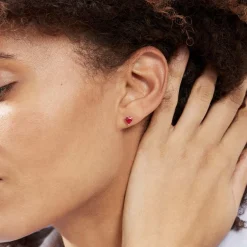 Boucles D'oreilles Kelvyn Argent Rose Oxyde