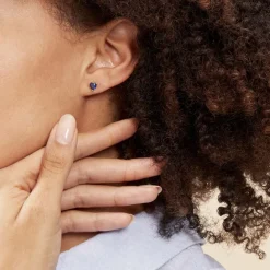 Boucles D'oreilles Kelvyn Argent Blanc Oxyde