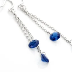 Boucles D'oreilles Lidiwine Argent Blanc Oxyde