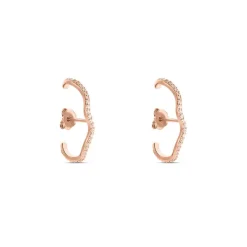 Boucles D'oreilles Lowri Argent Rose Oxyde De Zirconium