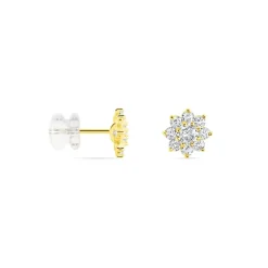 Boucles D'oreilles Or Jaune Eleanor Oxydes