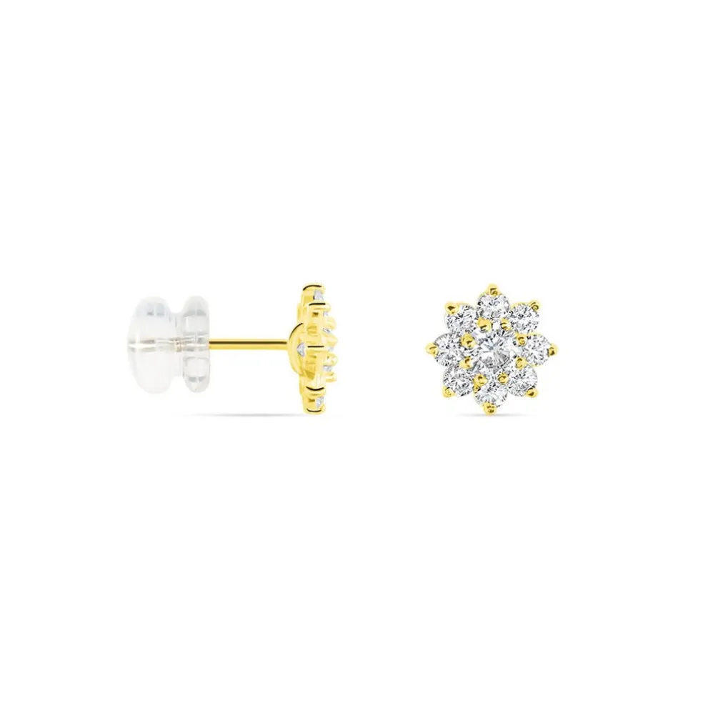 Boucles D'oreilles Or Jaune Eleanor Oxydes