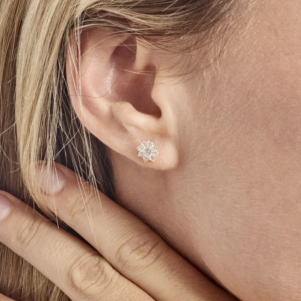 Boucles D'oreilles Or Jaune Eleanor Oxydes