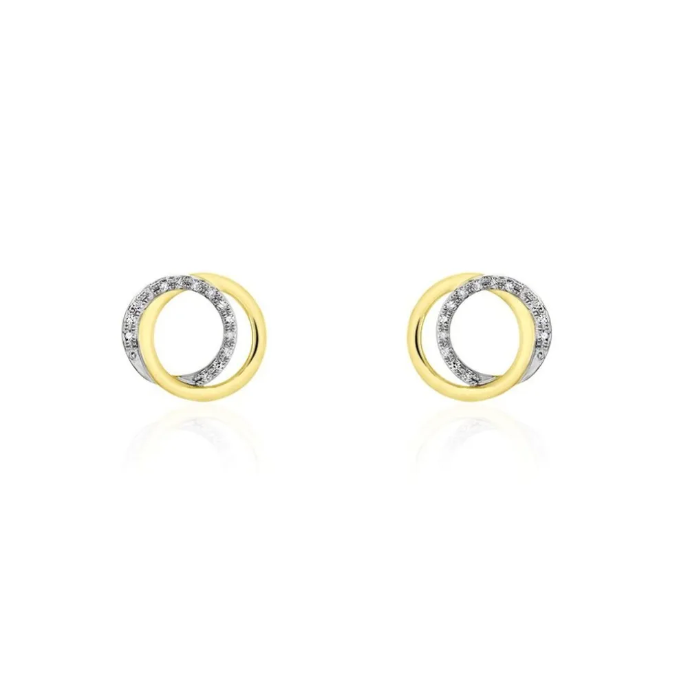 Boucles D'oreilles Or Jaune Tresha Diamants