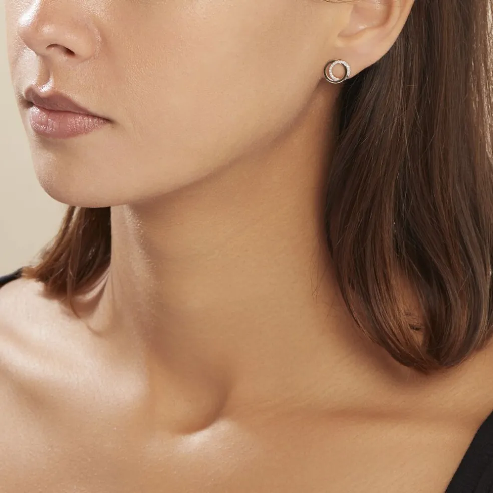 Boucles D'oreilles Or Jaune Tresha Diamants