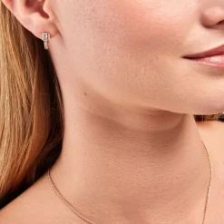 Boucles D'oreilles Pendantes Gold Chandelier Plaqué Or Oxyde Zirconium