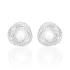 Boucles D'oreilles Pendantes Matilda Argent  Perle Culture Et Oxyde