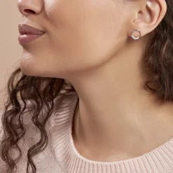 Boucles D'oreilles Pendantes Catiane Argent Blanc Oxyde De Zirconium