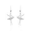 Boucles D'oreilles Pendantes Ritej Argent Blanc