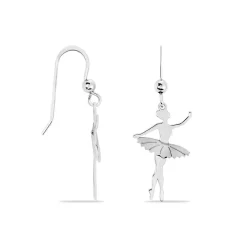 Boucles D'oreilles Pendantes Ritej Argent Blanc