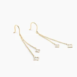 Boucles D'Oreilles Pendantes Narendra Or Jaune