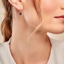 Boucles D'oreilles Pendantes Nebuleor Or Jaune