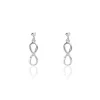 Boucles D'oreilles Pendantes Nohemi Argent Blanc Oxyde De Zirconium