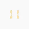 Boucles D'oreilles Pendantes Alphonsine Etoile Or Jaune