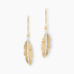 Boucles D'oreilles Pendantes Paola Or Jaune Diamant