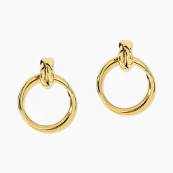Boucles D'oreilles Pendantes Allobrox Acier Dore