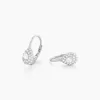 Boucles D'oreilles Pendantes Feyza Argent Blanc Oxyde De Zirconium