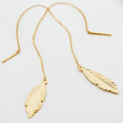 Boucles D'oreilles Pendantes Soline Or Jaune