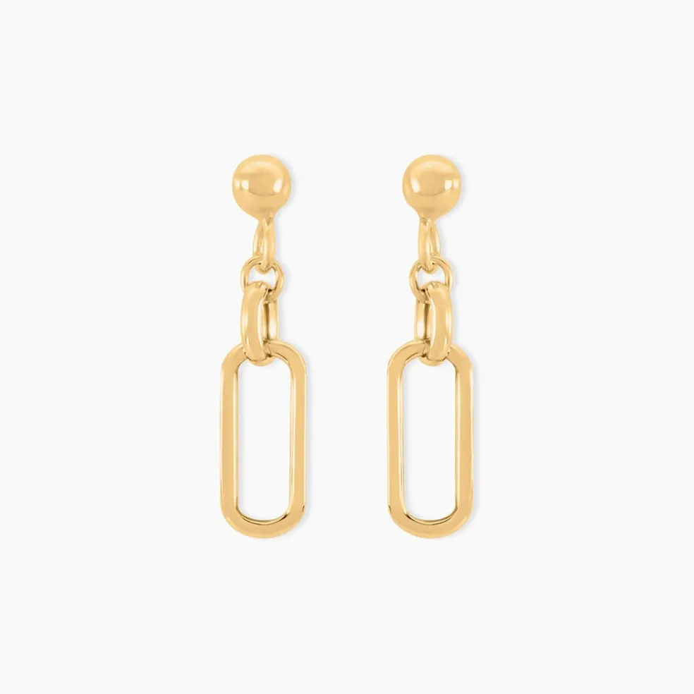 Boucles D'oreilles Pendantes Escape Or Jaune