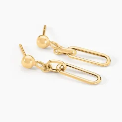 Boucles D'oreilles Pendantes Escape Or Jaune