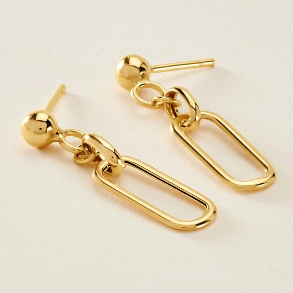 Boucles D'oreilles Pendantes Escape Or Jaune