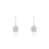 Boucles D'oreilles Pendantes Fortunata Argent Blanc Oxyde De Zirconium
