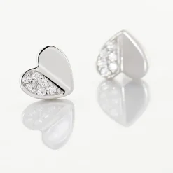 Boucles D'oreilles Pendantes Natacha Argent Blanc Oxyde De Zirconium