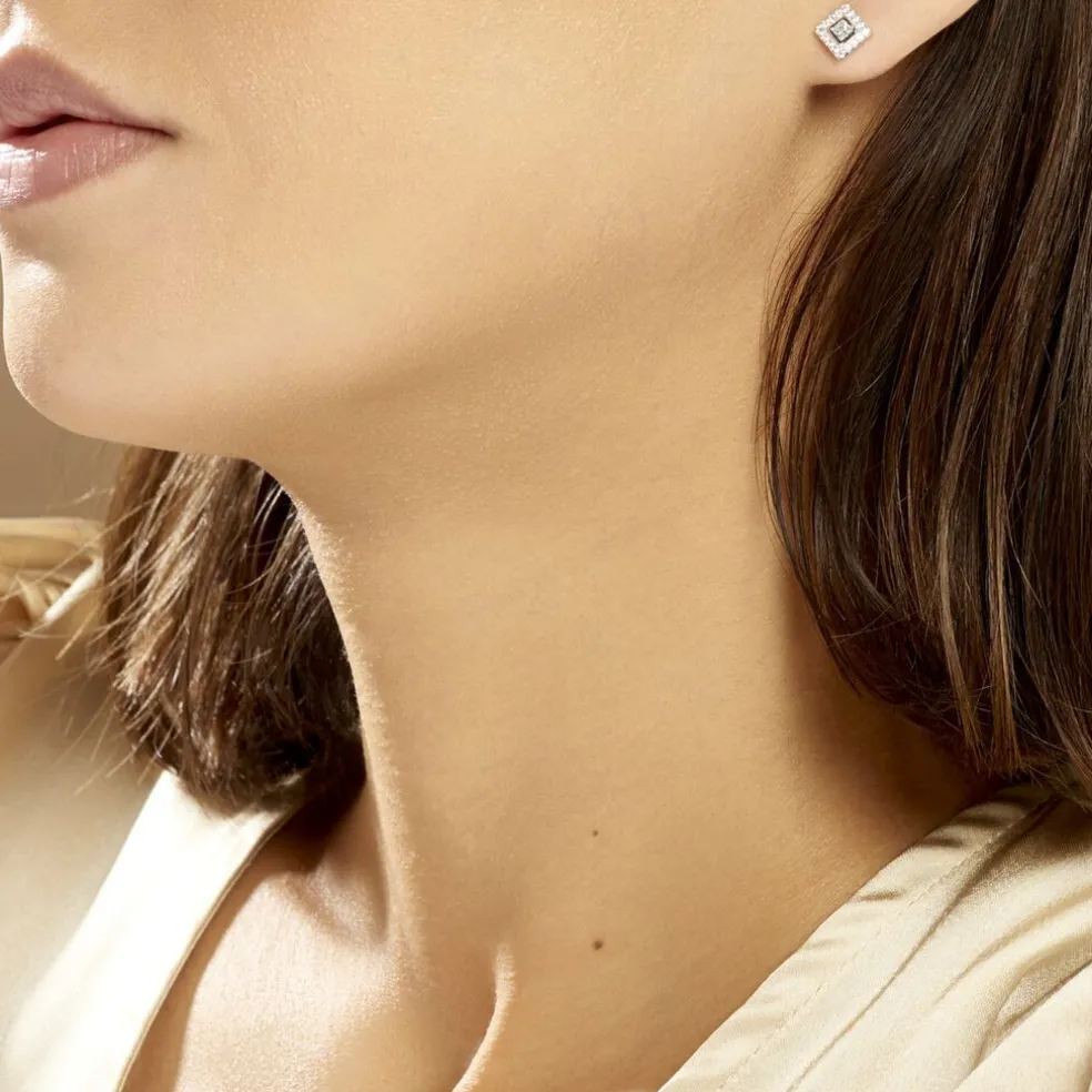 Boucles D'oreilles Pendantes Marie-elsa Argent Oxyde De Zirconium