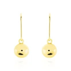 Boucles D'oreilles Pendantes Fidelia Boules Or Jaune