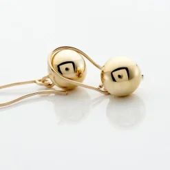 Boucles D'oreilles Pendantes Fidelia Boules Or Jaune