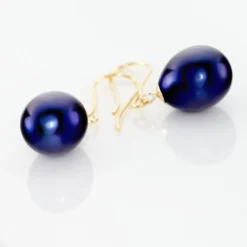 Boucles D'oreilles Pendantes Severiane Or Jaune Perle De Culture