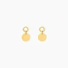 Boucles D'Oreilles Pendantes Finesse Acier Jaune
