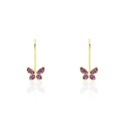 Boucles D'oreilles Pendantes Or Jaune Alyssia
