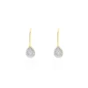 Boucles D'oreilles Pendantes Ursanne Or Jaune Diamants
