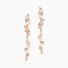 Boucles D'oreilles Pendantes Ellyn Argent Rose Oxyde De Zirconium