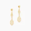 Boucles D'oreilles Pendantes Artemisia Or Jaune