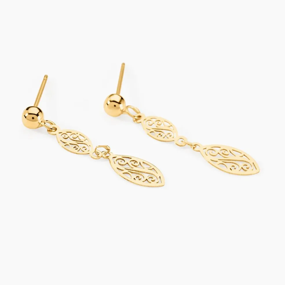 Boucles D'oreilles Pendantes Artemisia Or Jaune