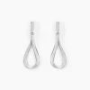 Boucles D'oreilles Pendantes Sila Argent Blanc