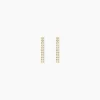 Boucles D'oreilles Pendantes Priscilla Or Jaune Oxyde De Zirconium