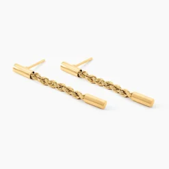 Boucles D'Oreilles Pendantes Gwandoya Or Jaune